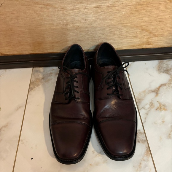 J. Murphy by Johnston & Murphy Men's Burgundy Cap‎ Toe Shoes Size 10.5M - Picture 1 of 6
